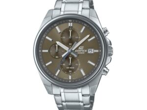 Authentic CASIO EDIFICE Men 43.5 mm Stainless Steel Quartz Designer Wristwatch  – CASIO EDIFICE