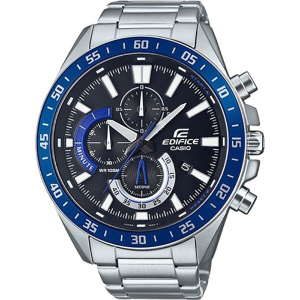 Authentic CASIO EDIFICE Men 50 mm Stainless Steel Quartz Designer Wristwatch  - CASIO EDIFICE