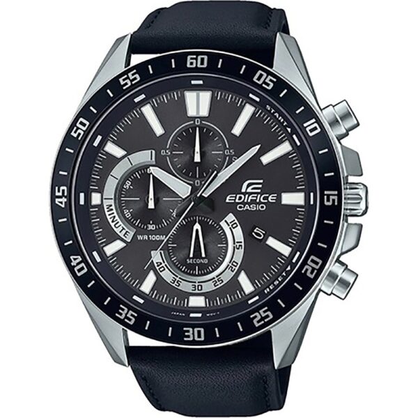 Authentic CASIO EDIFICE Men 50 mm Stainless Steel Quartz Designer Wristwatch  - CASIO EDIFICE