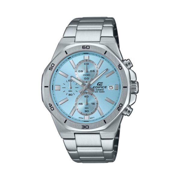 Authentic CASIO EDIFICE Men 44 mm Stainless Steel Quartz Designer Wristwatch  - CASIO EDIFICE