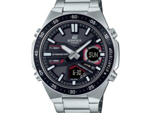 Authentic CASIO EDIFICE Men 47 mm Stainless Steel Quartz Designer Wristwatch  – CASIO EDIFICE