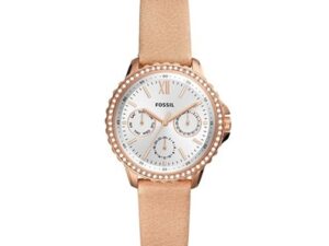 Authentic FOSSIL Women 35 mm SS IP Gold Quartz Designer Wristwatch  – FOSSIL