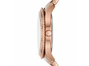 Authentic FOSSIL Women 37 mm SS IP Rose Gold Quartz Elegant Wristwatch  – Mother of Pearl Dial – FOSSIL