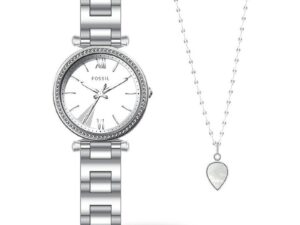 Authentic FOSSIL Women 28 mm Stainless Steel Quartz Elegant Wristwatch  – Special Pack – FOSSIL