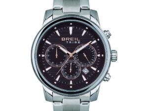 Authentic BREIL Men 43 mm Stainless Steel Quartz Designer Wristwatch  – BREIL TRIBE