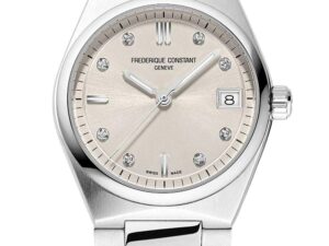 Authentic FREDERIQUE CONSTANT Women 31 mm Stainless Steel Quartz High-end Wristwatch  – Diamond Indexes Dial – Sapphire Glass – FREDERIQUE CONSTANT