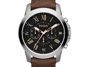 Authentic FOSSIL Men 44 mm Stainless Steel Quartz Elegant Wristwatch  – FOSSIL WATCHES