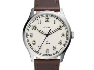 Authentic FOSSIL Men 42 mm Stainless Steel Quartz Designer Wristwatch  – FOSSIL