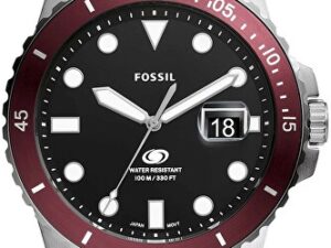 Authentic FOSSIL Men 42 mm Stainless Steel Quartz Elegant Wristwatch  – FOSSIL