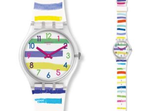 Authentic SWATCH Unisex 34 mm Plastic Quartz Designer Wristwatch  – SWATCH