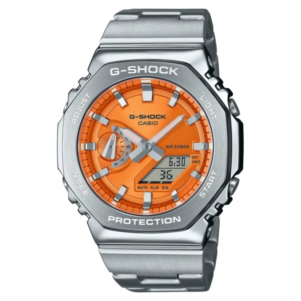 Authentic CASIO G-SHOCK Men 44.5 mm SS & Resin Quartz Top-Quality Wristwatch  - CASIO G-SHOCK