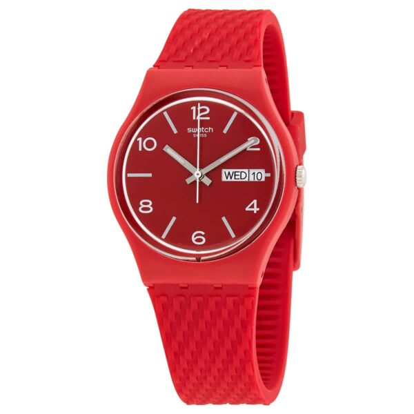 Authentic SWATCH Unisex 34 mm Plastic Quartz Designer Wristwatch  - SWATCH