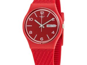 Authentic SWATCH Unisex 34 mm Plastic Quartz Designer Wristwatch  – SWATCH