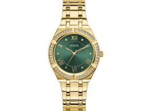 Authentic GUESS Women 36 mm SS IP Gold Quartz Elegant Wristwatch  – GUESS