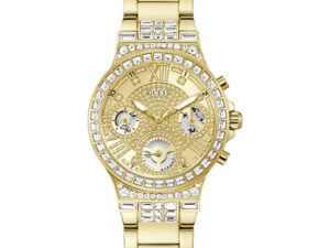 Authentic GUESS Women 36 mm SS IP Gold Quartz Elegant Wristwatch  – GUESS WATCHES