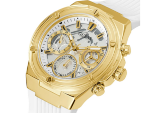 Authentic GUESS Women 39 mm SS IP Gold Quartz Elegant Wristwatch  – GUESS