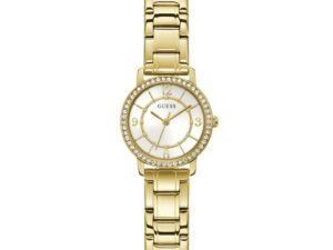 Authentic GUESS Women 30 mm SS IP Gold Quartz Elegant Wristwatch  – GUESS WATCHES