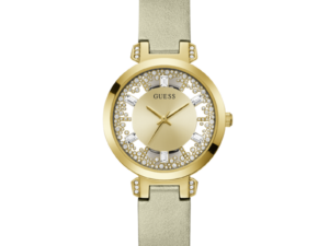 Authentic GUESS Women 38 mm SS IP Gold Quartz Elegant Wristwatch  – GUESS