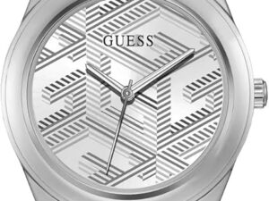 Authentic GUESS Women 40 mm Stainless Steel Quartz Designer Wristwatch  – GUESS