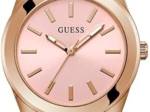 Authentic GUESS Women 32 mm SS IP Rose Gold Quartz Elegant Wristwatch  – GUESS