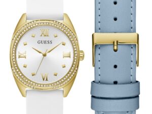 Authentic GUESS Women 34 mm SS IP Gold Quartz Elegant Wristwatch  – Special Pack – GUESS