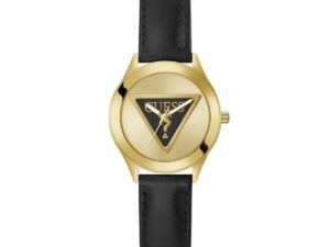 Authentic GUESS Women 34 mm SS IP Gold Quartz Designer Wristwatch  – GUESS