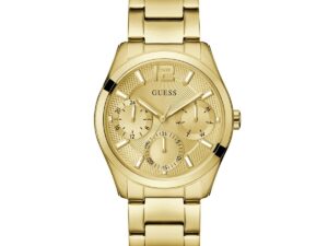 Authentic GUESS Women 40 mm SS IP Gold Quartz Elegant Wristwatch  – GUESS