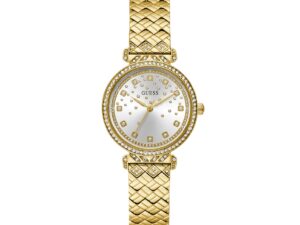 Authentic GUESS Women 32 mm SS IP Gold Quartz Elegant Wristwatch  – GUESS WATCHES