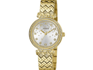 Authentic GUESS Women 32 mm SS IP Gold Quartz Elegant Wristwatch  – GUESS WATCHES