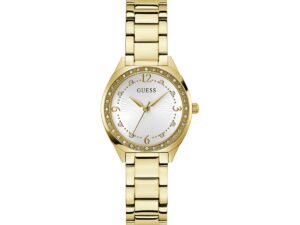 Authentic GUESS Women 30 mm SS IP Gold Quartz Designer Wristwatch  – GUESS