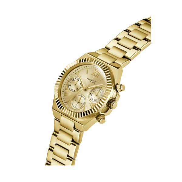 Authentic GUESS Women 38 mm SS IP Gold Quartz Elegant Wristwatch  - GUESS - Image 2