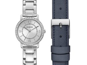 Authentic GUESS Women 28 mm Stainless Steel Quartz Elegant Wristwatch  – Special Pack – GUESS