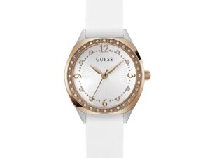 Authentic GUESS Women 30 mm SS IP Gold Quartz Designer Wristwatch  – GUESS