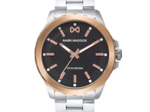 Authentic MARK MADDOX Men 44 mm Quartz Analog Designer Bracelet  – MARK MADDOX – NEW COLLECTION