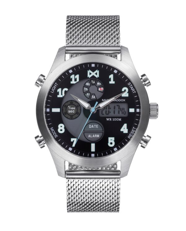 Authentic MARK MADDOX Men 44 mm Quartz Analog Designer Bracelet  - MARK MADDOX - NEW COLLECTION