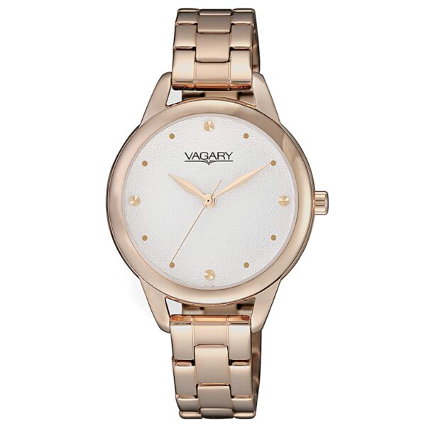 Authentic VAGARY Women 31 mm SS IP Rose Gold Quartz Designer Watch  - VAGARY