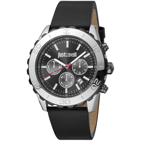 Authentic JUST CAVALLI TIME Men 44 mm Stainless Steel Quartz Elegant Wristwatch  - JUST CAVALLI