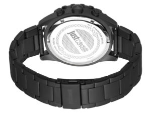 Authentic JUST CAVALLI TIME Men 45 mm SS IP Black Quartz Top-Quality Wristwatch  – JUST CAVALLI