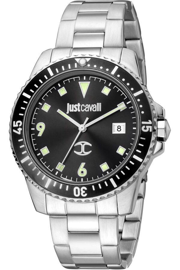 Authentic JUST CAVALLI TIME Men 42 mm Stainless Steel Quartz Elegant Wristwatch  - JUST CAVALLI