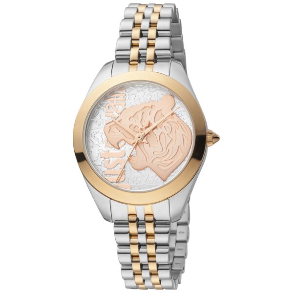 Authentic JUST CAVALLI TIME Women 32 mm SS IP Rose Gold Quartz Elegant Wristwatch  - JUST CAVALLI