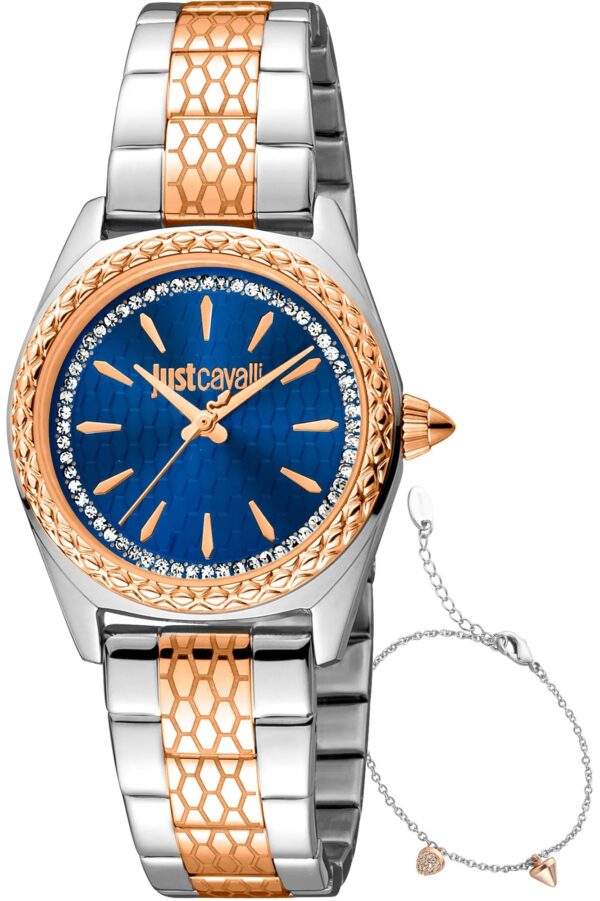 Authentic JUST CAVALLI TIME Women 30 mm Stainless Steel Quartz Elegant Wristwatch  - JUST CAVALLI