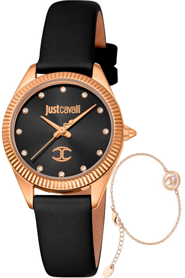 Authentic JUST CAVALLI TIME Women 30 mm SS IP Rose Gold Seiko Movement VJ20 Elegant Wristwatch  - JUST CAVALLI TIME