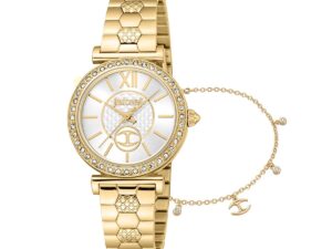 Authentic JUST CAVALLI TIME Women 30 mm SS IP Gold Seiko Movement VJ20 Top-Quality Wristwatch  – JUST CAVALLI TIME