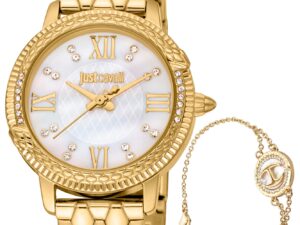 Authentic JUST CAVALLI TIME Women 30 mm SS IP Gold Seiko Movement VJ20 Top-Quality Wristwatch  – JUST CAVALLI TIME