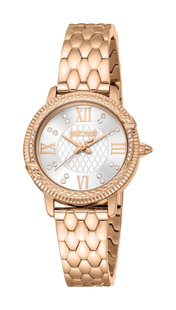 Authentic JUST CAVALLI TIME Women 30 mm SS IP Rose Gold Seiko Movement VJ20 Top-Quality Wristwatch  - JUST CAVALLI TIME