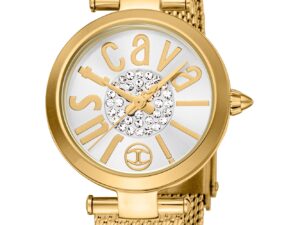 Authentic JUST CAVALLI TIME Women 28 mm SS IP Gold Seiko Movement VJ20 Elegant Wristwatch  – JUST CAVALLI TIME