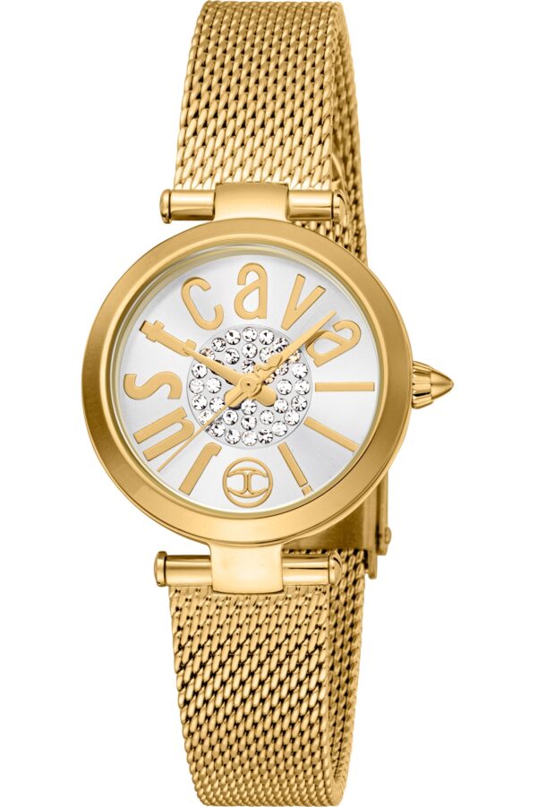 Authentic JUST CAVALLI TIME Women 28 mm SS IP Gold Seiko Movement VJ20 Elegant Wristwatch  - JUST CAVALLI TIME