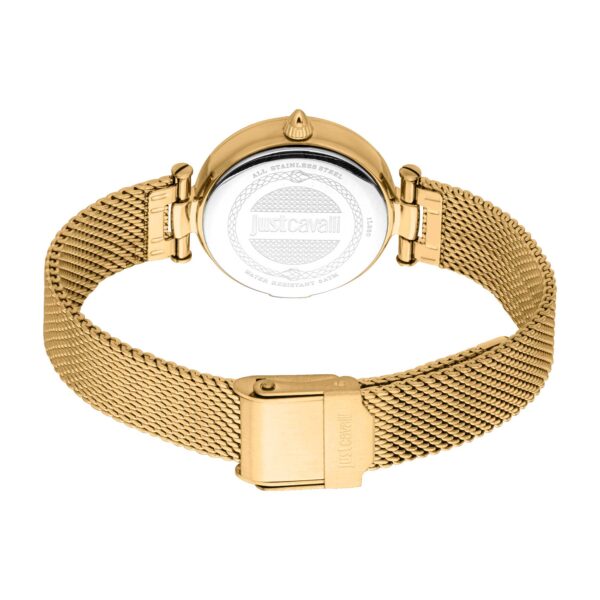 Authentic JUST CAVALLI TIME Women 28 mm SS IP Gold Seiko Movement VJ20 Elegant Wristwatch  - JUST CAVALLI TIME - Image 4