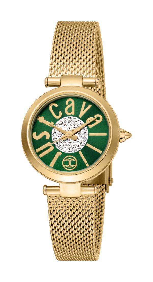 Authentic JUST CAVALLI TIME Women 28 mm SS IP Gold Seiko Movement VJ20 Elegant Wristwatch  - JUST CAVALLI TIME