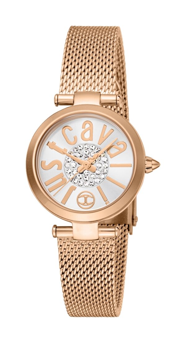 Authentic JUST CAVALLI TIME Women 28 mm SS IP Rose Gold Seiko Movement VJ20 Elegant Wristwatch  - JUST CAVALLI TIME